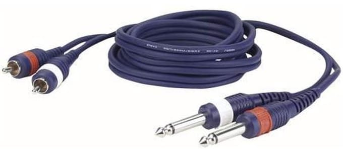 2 Mono Jack naar RCA-kabel 150 cm
