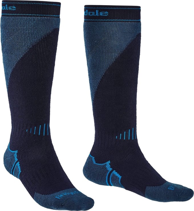 Bridgedale Heren Skisokken Mid Weight PLUS Navy