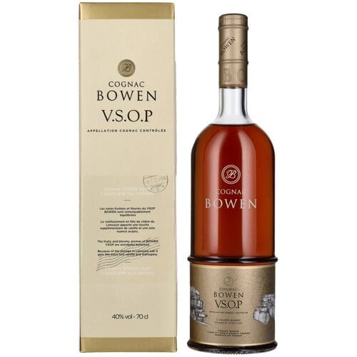 Bowen Cognac Cognac Bowen V.S.O.P. 40% Vol. 0,7l in geschenkverpakking