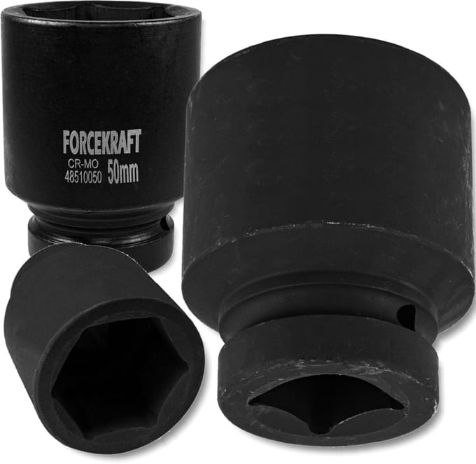 Forcekraft - Diepe Dopsleutel - 6-kant - 50mm - 1"