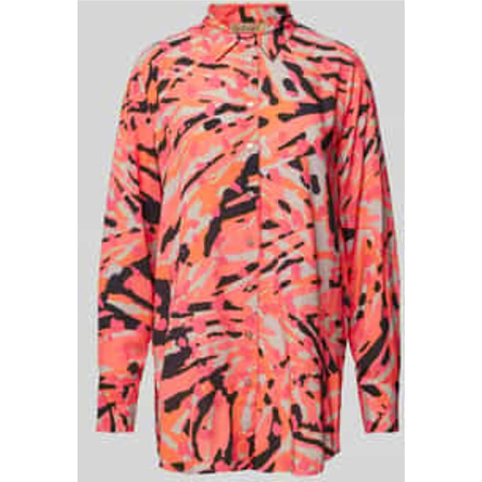 Regular fit overhemdblouse met manchetten