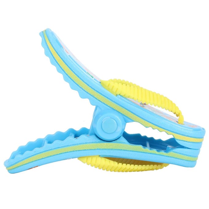 Plastic Schattige Strandhanddoeken Winddichte Clip Ligbedden Vasthoudclips Zwembadaccessoires blue