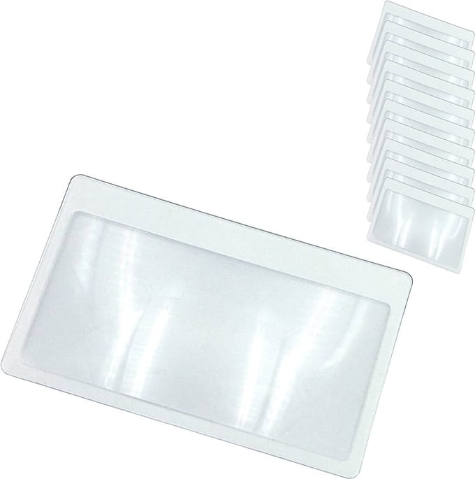 Ulanax® | Leesloep - Lens - Vergrotend - Creditcard formaat - Transparant - 1 stuk