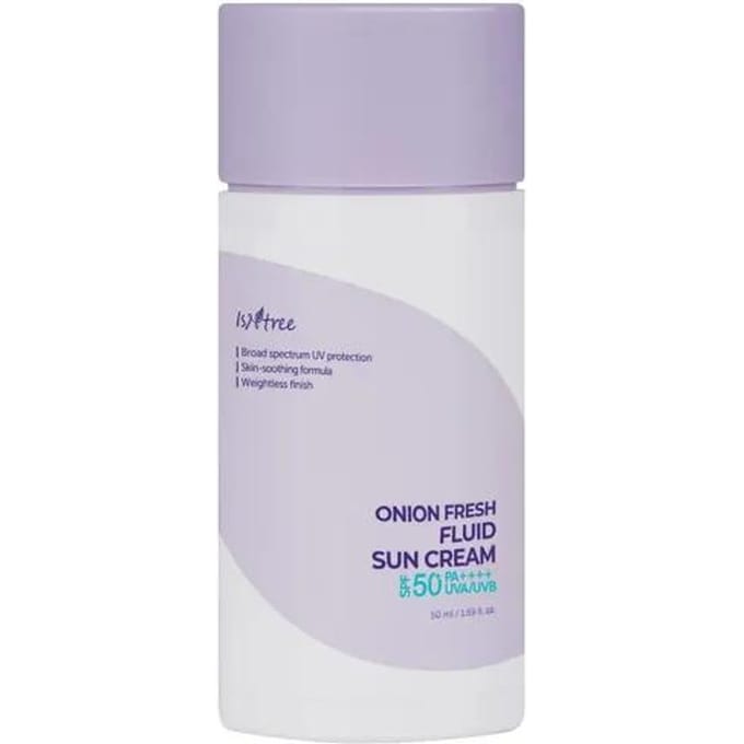 [ISNTREE] Crème Solaire Fluide Fraîche à l'Oignon SPF 50+ PA++++ 50 ml white