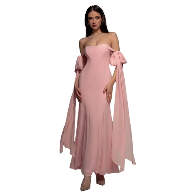Vrouwen chiffon jurk Goddiva Maxi