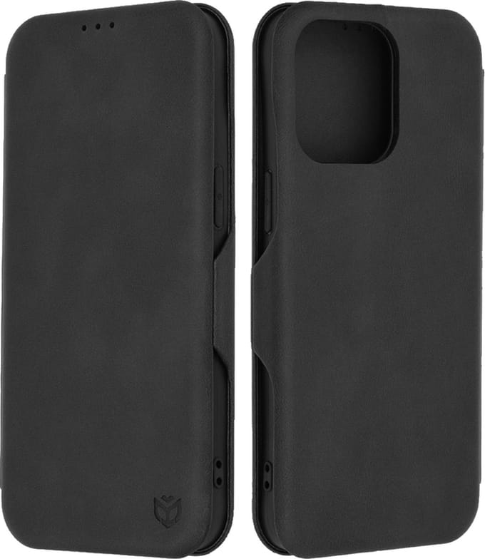 Hoesje geschikt voor Apple iPhone 15 Pro Max - Techsuit Safe+ Book Wallet Case - Zwart