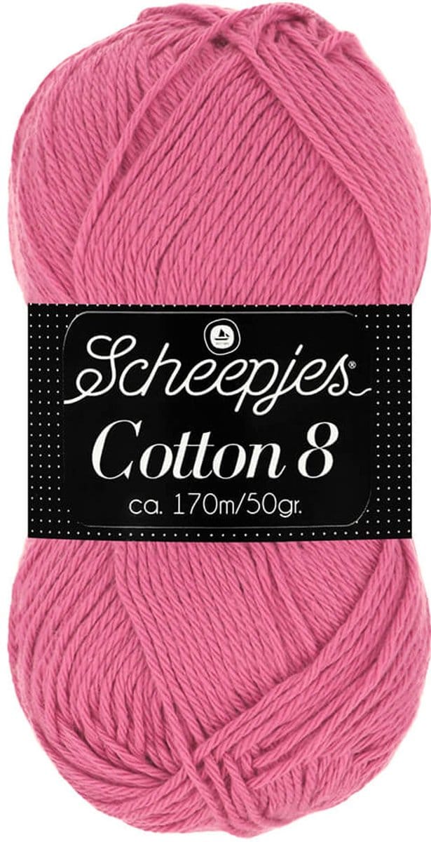 Scheepjes Cotton 8 50g - 653 Roze