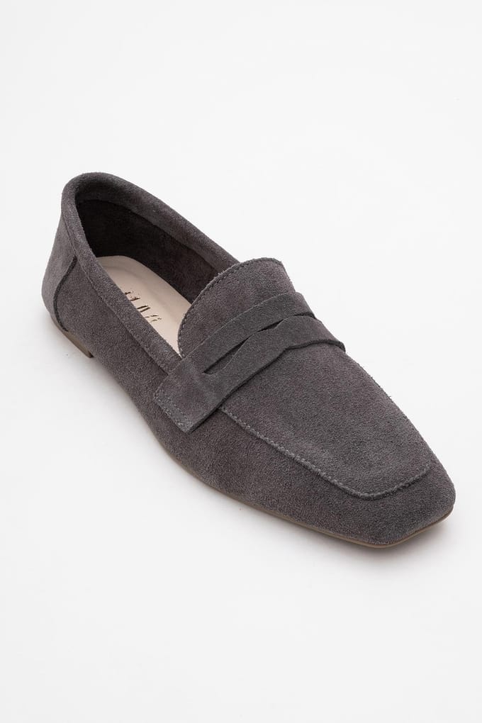 Morne Leren Loafers Dames