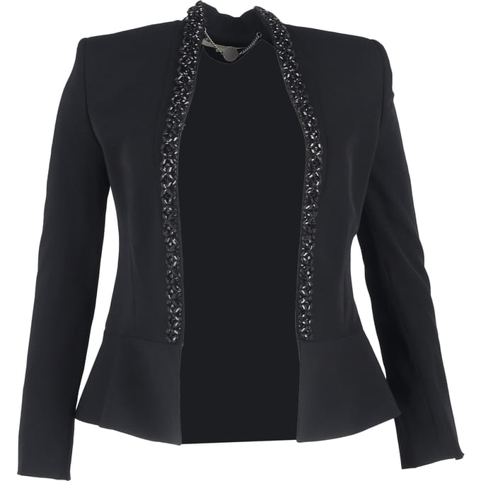 Stella McCartney Versierde Blazer in Zwarte Wol