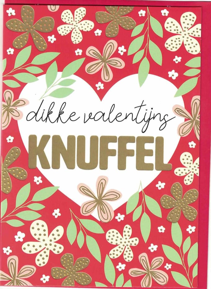 Wenskaart - Kaart - Valentijn - Dikke Valentijns Knuffel