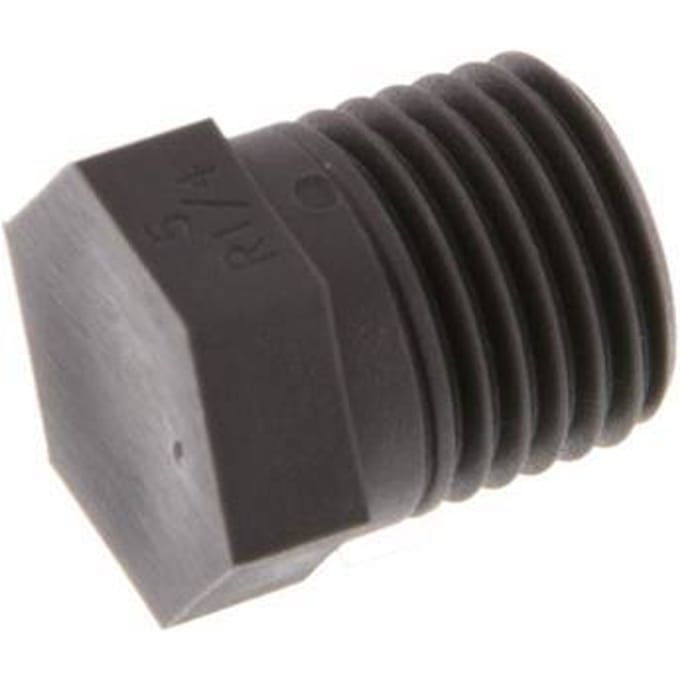 Plug R1/4'' PA 6 met Buitenzeskant 8bar [20 Stuks]