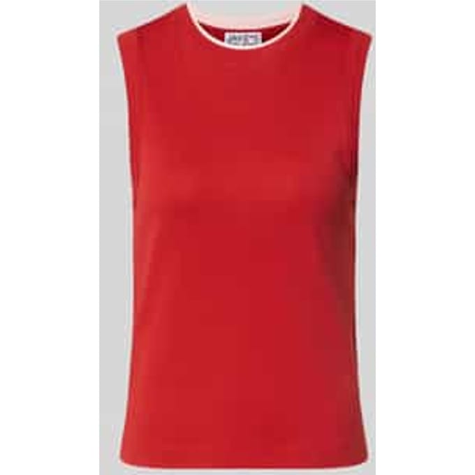Tanktop van katoen met ronde hals