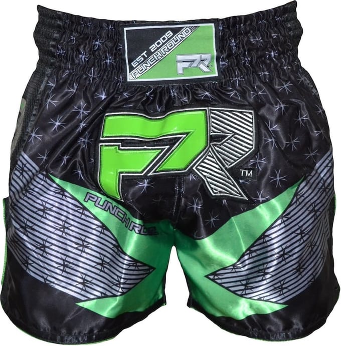 PunchR Evoke Muay Thai Kickboks Broek Zwart Groen - M