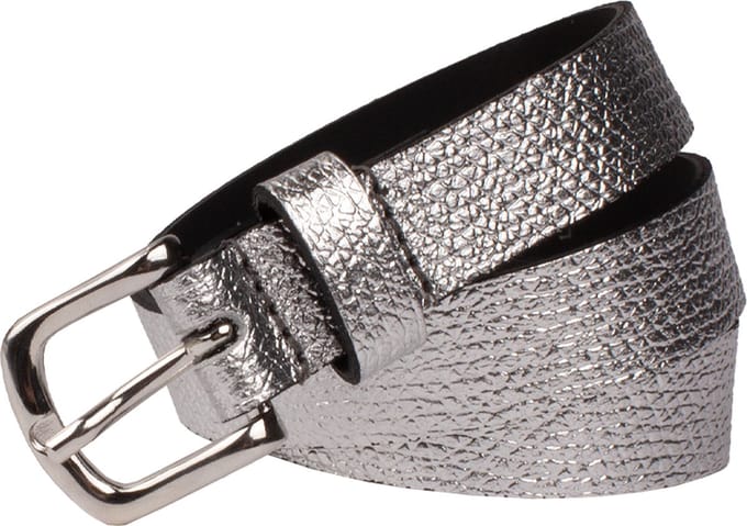 Legend Dames - Leren riem - Zilver - 80cm