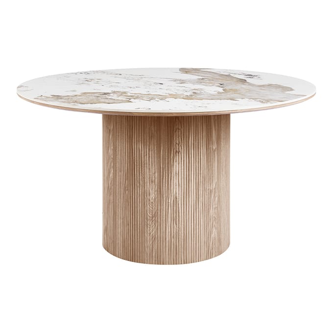 House Collection Eettafel Ø 140 cm Juni Keramiek Wit