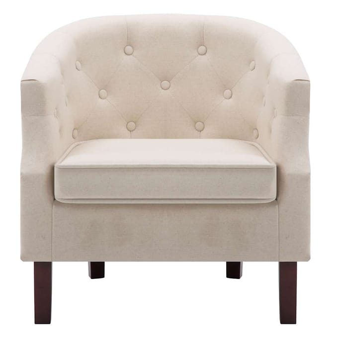 vidaXL - Fauteuil - stof - beige
