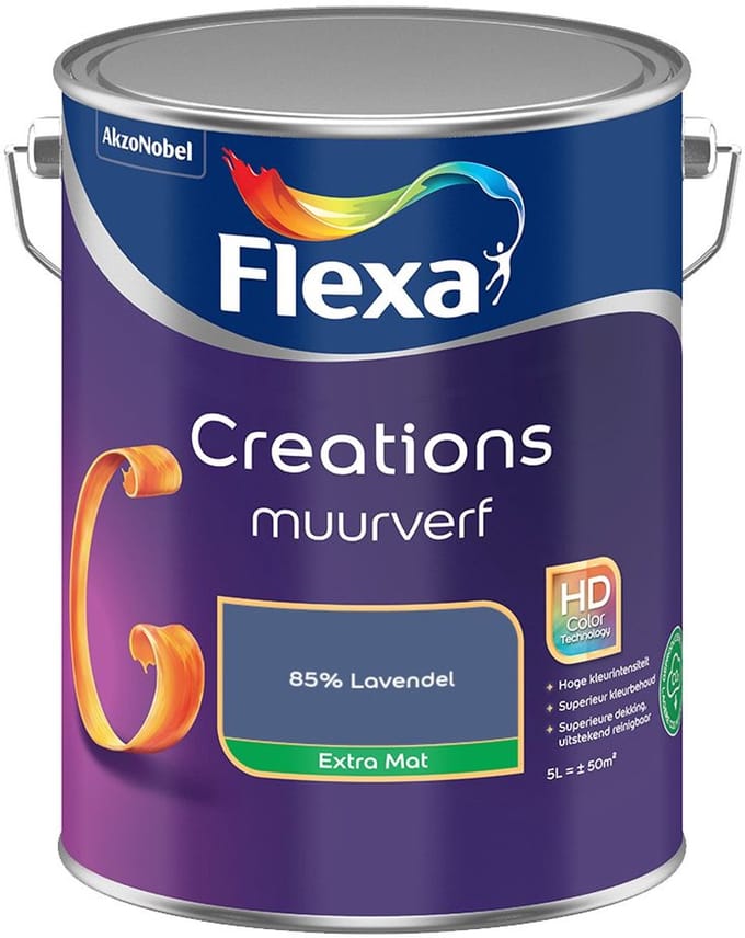 Flexa - Creations Muurverf Extra Mat - 85% Lavendel - Mengverf - 5 L