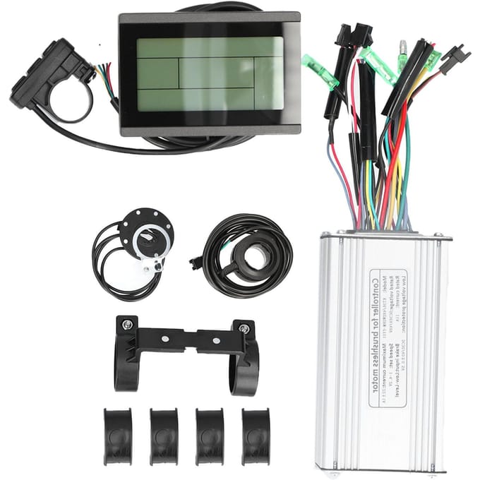 Elektrische Fiets Controller Conversie Kit met voor KT‑LCD3 Display voor 36V 48V 500W Motor gray
