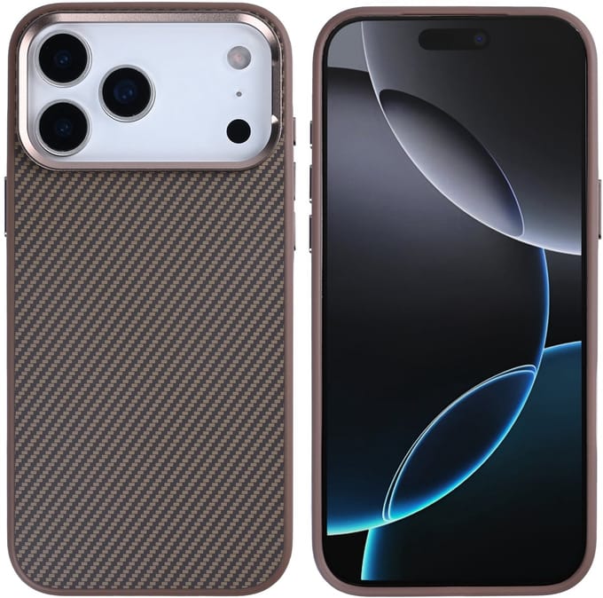 Rixus Mag Carbon With MagSafe For Apple iPhone 17 Pro Brown