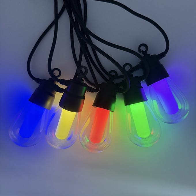 8m Arena Solar Prikkabel – RGB & Warm Wit