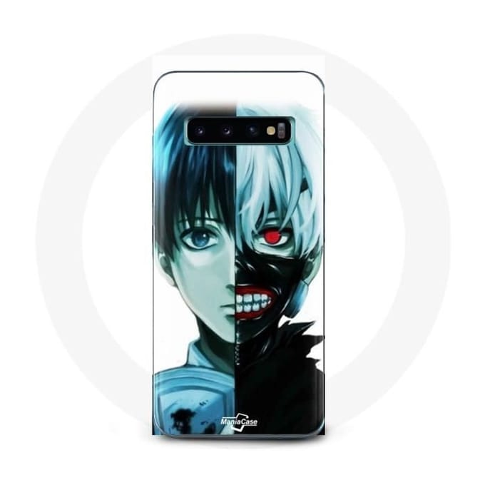 Hoesje voor Samsung Galaxy s10 edge Tokyo Ghoul Face Half