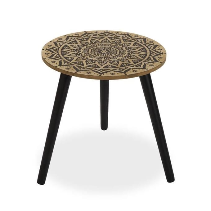 Table d'appoint pour le salon Dunrobin - 43 x 39,5 x 39,5 cm - Table basse auxiliaire en Bois - Marron - Versa marron