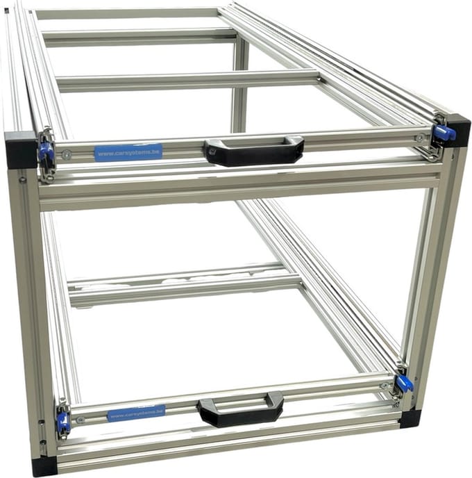 Dubbel schuifframe voor camper 90x40 cm - 130 kg belastbaar