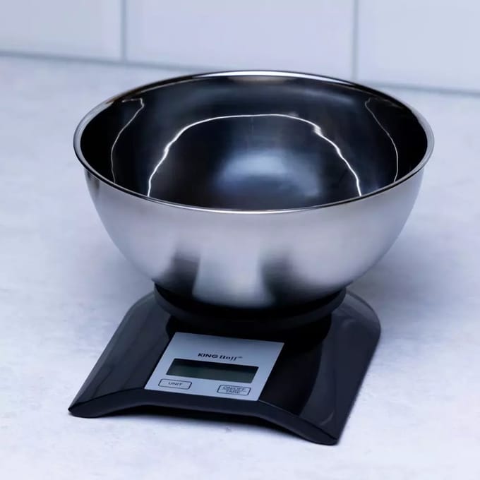 Kinghoff 1828 - Elektronische keukenweegschaal - met bowl