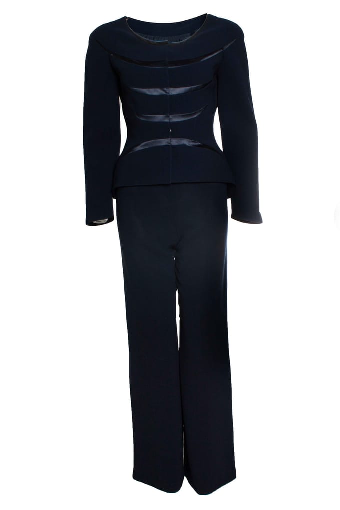 Thierry Mugler, marineblauwe pak