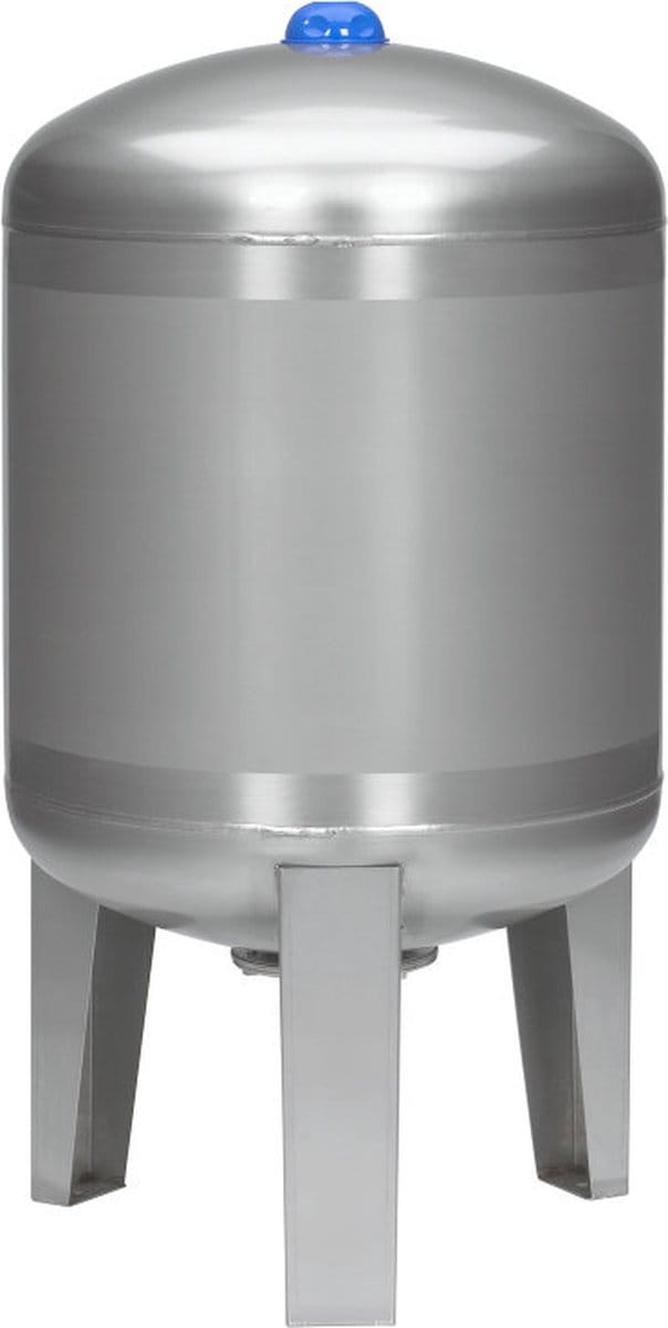 Varem expansievat, verticaal, voordruk 2 bar, rvs, 1", 100 liter