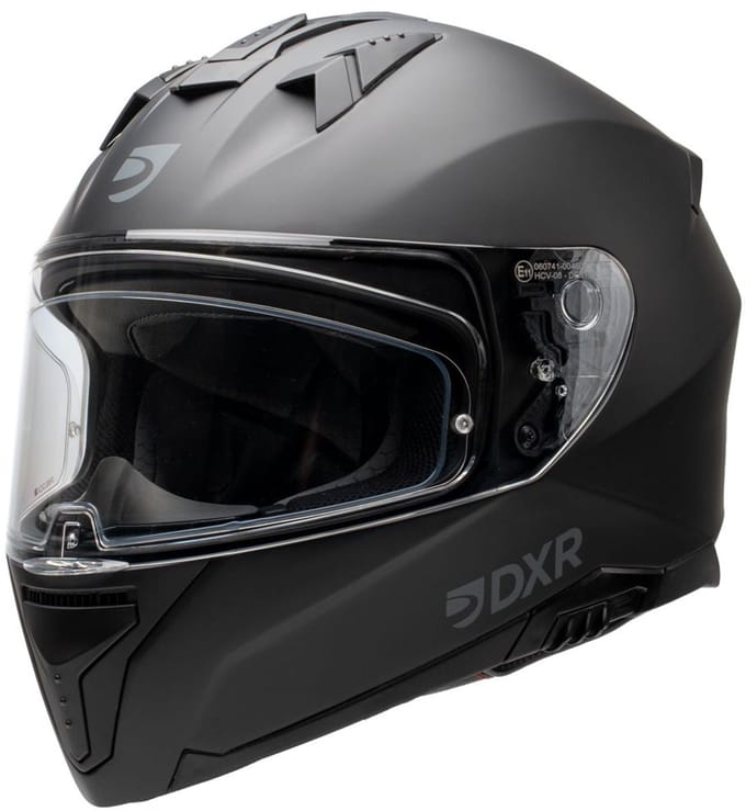 MOTOBLOUZ ELEVEN 22.06 Integraalhelm - ECE 22.06 gekeurde Helm Scooter, Motor & Brommer - Heren & Dames - Zwart - XS