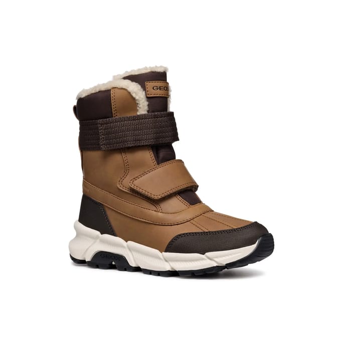 GEOX FLEXYPER PLUS ABX JONGENS - TABAK/ZWARTE KOP - Maat 38