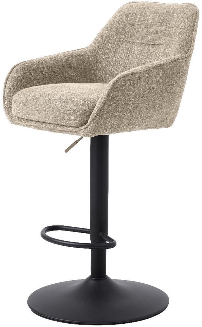Nordic Home - Ellis verstelbare barstoel stof - beige
