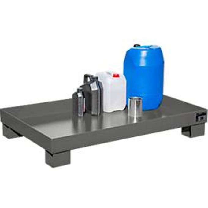 Lekbak AW60-3 grijs RAL7005