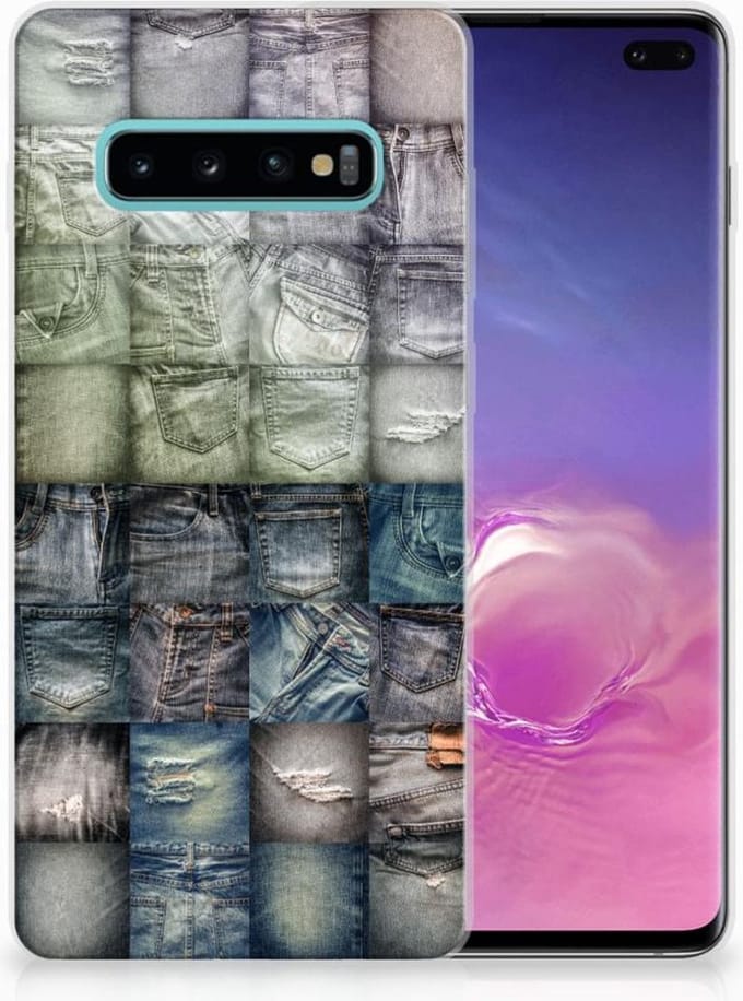 Silicone Back Cover Samsung Galaxy S10 Plus Spijkerbroeken