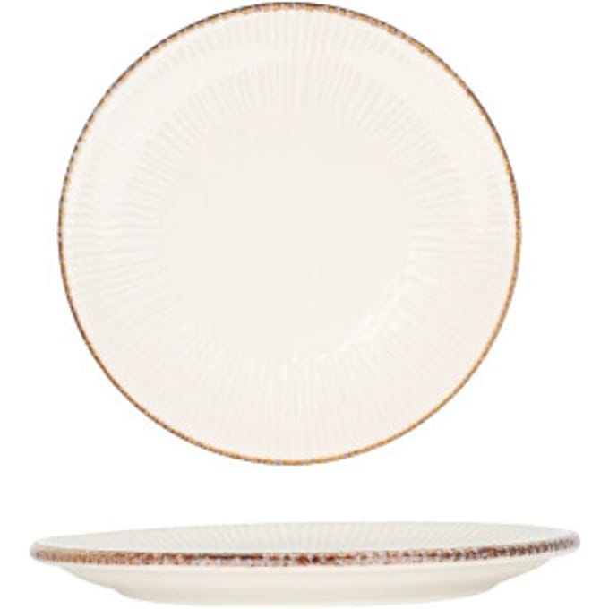 By Bone Dessertbord - Grace - Porselein - 23 cm - set van 6