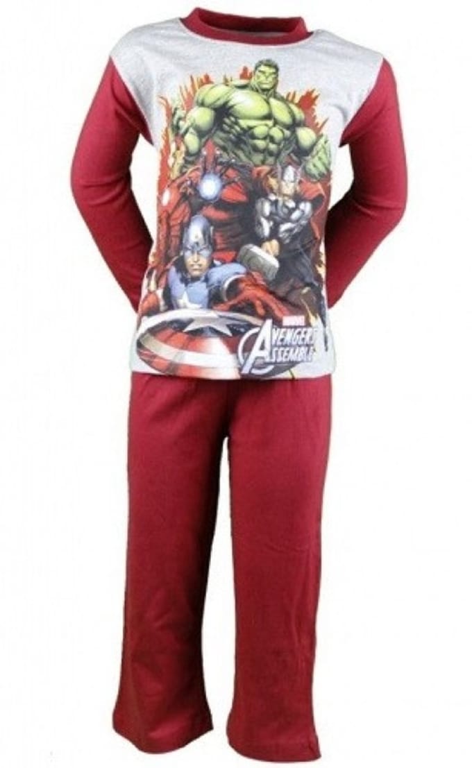 Marvel Avengers pyjama - maat 104/110 - Grijs met Rood