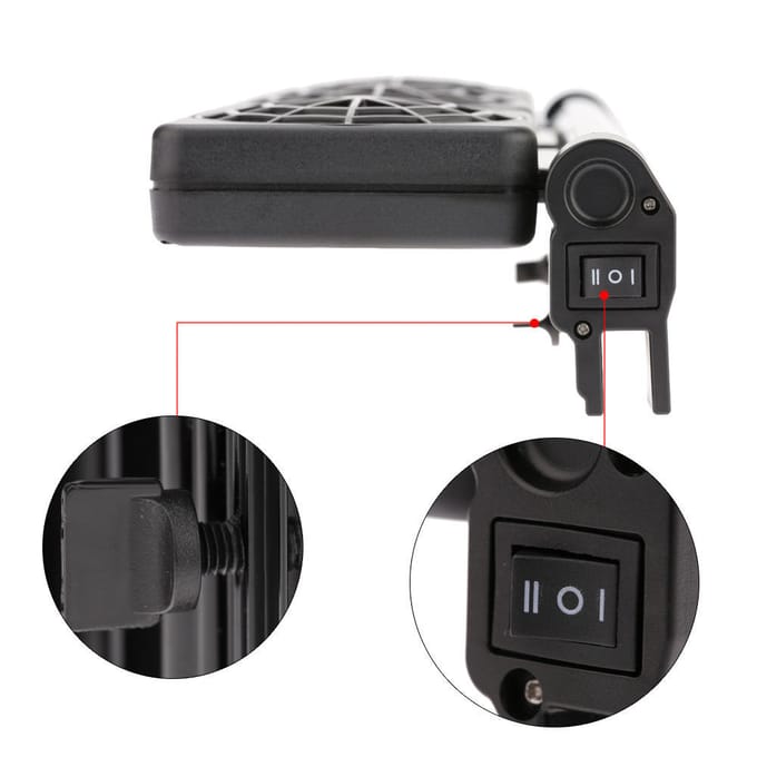 Zwarte Aquarium Grote Koelventilator Vissenkom 1 Ventilator / 2/3/4 Ventilatoren EU Plug & 1 fans gray