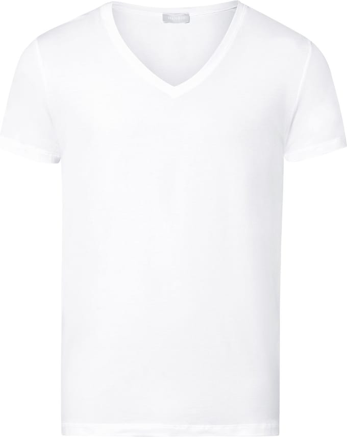 Hanro Cotton Superior T-shirt V-hals - Blanc - 073089-0101 - M