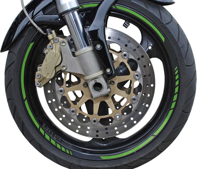 Foliatec PIN-Striping 'Racing' voor velgen Neon-Groen - Breedte = 7mm: 14x 41cm