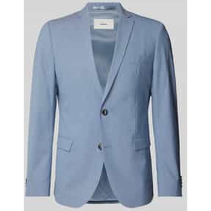 Slim fit 2-knoopscolbert met viscosegehalte