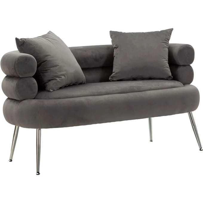 Bank met kussen Mauro Ferretti Silvery Plus