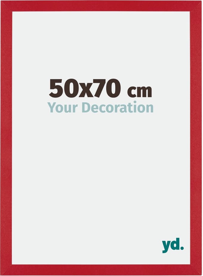 Your Decoration - Fotolijst 50x70 cm - MDF - Rood - Mura