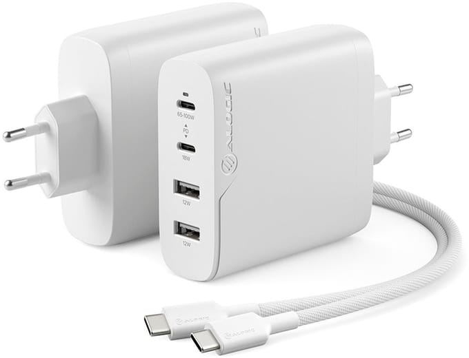Alogic 4X100 Universeel Wit USB Binnen - Wit