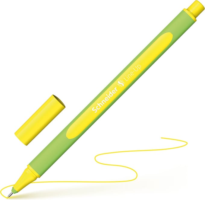 Schneider fineliner - Line-Up - lijnbreedte 0,4mm - neon-yellow - S-191064