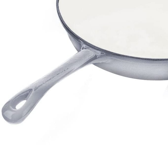Emaillen Koekenpan 20cm - Gietijzeren Pan met Vaccum Coating