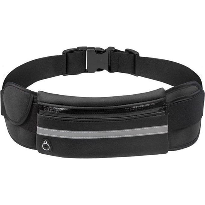 Garpex® Running Belt - Heuptas - Hardloop Telefoonhouder - Hardlooptasje - Heuptasje Dames en Heren - Hardlopen - One Size - Zwart
