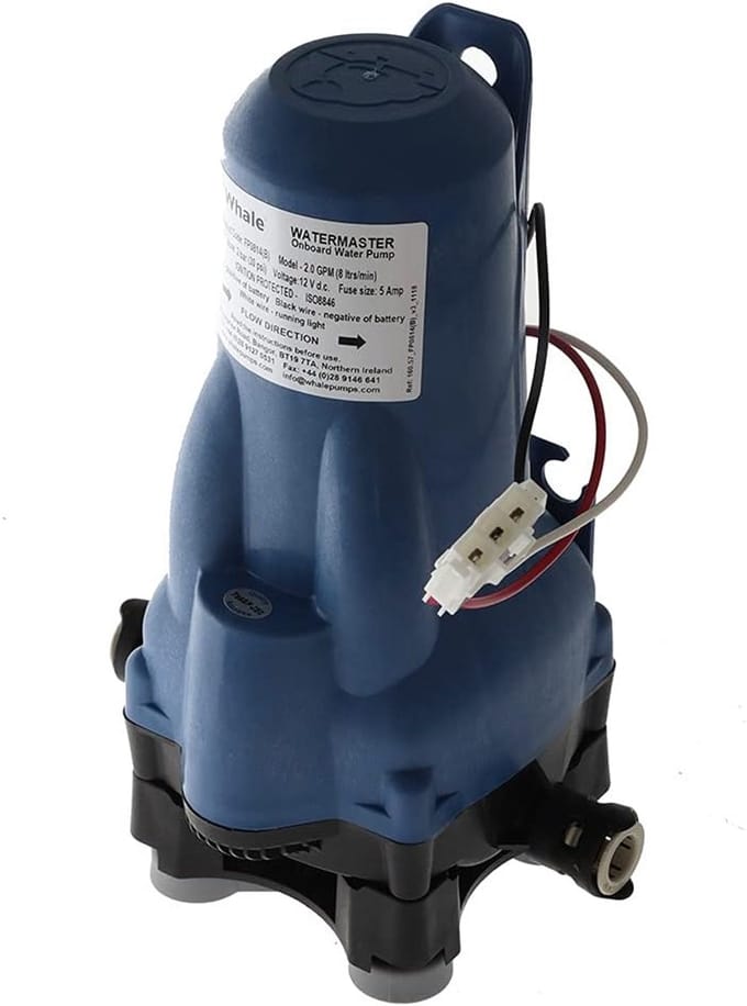 Waterpomp 12V - Bilge pomp - Boot leegpompen - Compact ontwerp - 12 x 8 x 6 cm - Blauw