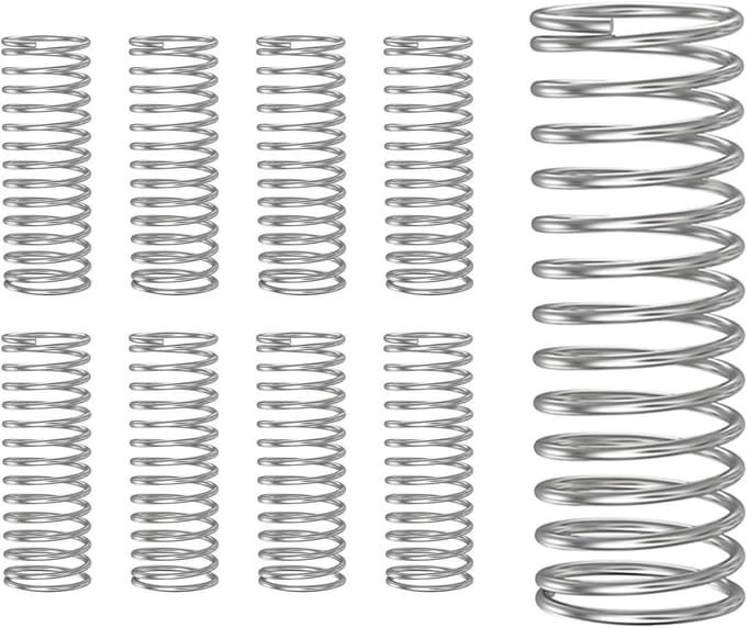 10 stuks drukveren, veer van roestvrij staal 304, draaddiameter 0,7 mm, buitendiameter 10 mm, lengte 30 mm