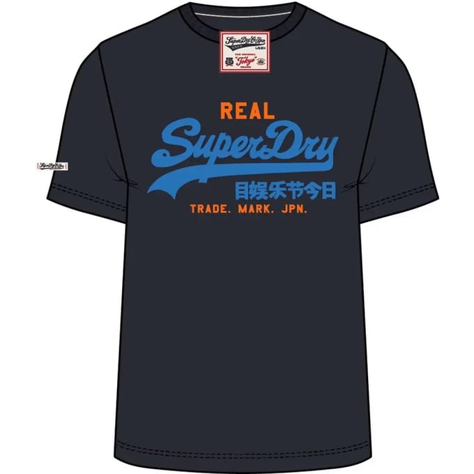 Superdry T-shirt Vl Classic Tee M1012451a Eclipse Navy Mannen Maat - L
